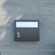 Numero Civico - autoadesivo "6" - 76 mm in acciaio inossidabile thumbnail