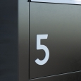 Numero Civico - autoadesivo "6" - 76 mm in acciaio inossidabile thumbnail