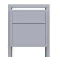 Cassetta postale con supporto Soprano in Grigio metallizzato thumbnail