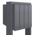 Cassetta postale in serie Flag for Four in Grigio metallizzato thumbnail