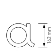 Numero Civico Lettera moderna 'a' ' - 245 mm in bianco thumbnail