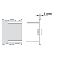 Pulsante campanello Rectangle Grigio metallizzato thumbnail