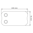 Pulsante campanello Longcircle for Two Rosso thumbnail