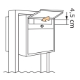 Cassetta postale con supporto Soprano in Grigio metallizzato thumbnail