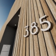 Numero Civico moderno '' 2 '' - 245 mm in bianco thumbnail