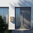 Cassetta postale Faro Nero con pannello frontale laminato thumbnail