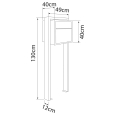 Cassetta postale con supporto Soprano in Grigio metallizzato thumbnail
