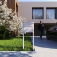 Cassetta postale con supporto Soprano in Grigio metallizzato thumbnail