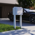 Cassetta postale con supporto Soprano in Grigio metallizzato thumbnail