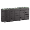 Box copri bidoni Egon per cinque 120L in Nero