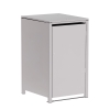 Box copri bidoni Hugo per uno 240L in Grigio chiaro metallizzato