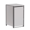 Box copri bidoni Hugo per uno 240L in Grigio chiaro metallizzato con cornice grigio scuro