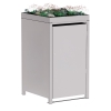 Box copri bidoni Tilda per uno 240L in Grigio chiaro metallizzato