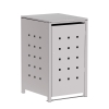 Box copri bidoni Wilhelm per uno 240L in Grigio chiaro metallizzato