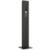 Citofono con supporto + piastra di base for Two Doorbird D1102KV con modulo tastiera Nero grafite