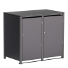 Box copri bidoni Helmut per due 120L in Antracite