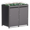 Box copri bidoni Emma per due 120L in Antracite