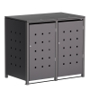 Box copri bidoni Wilhelm per due 240L in Antracite