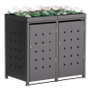 Box copri bidoni Martha per due 240L in Antracite