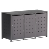 Box copri bidoni Horst per tre 120L in Antracite