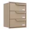Cassetta postale da incasso Eindhoven for Three in Beige
