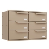 Cassetta postale da incasso Eindhoven for Six in Beige