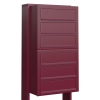 Cassetta postale in serie Cube for Six in Rosso