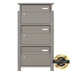Cassette postali con supporto postale Vento for Three Grigio