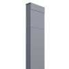 Cassetta postale con supporto The Box in Grigio metallizzato