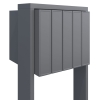 Cassetta postale in serie Flag for Five in Grigio metallizzato