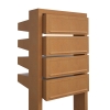 Cassetta postale in serie Stairs for Four in Ruggine