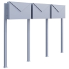 Cassetta postale in serie Letter for Three in Grigio metallizzato