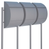 Cassetta postali in serie Jumbo for Three Grigio metallizzato