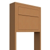 Cassetta postale con supporto Elegance in Ruggine