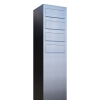 Cassetta postale in serie Monolith for Four in Acciaio inossidabile