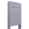 Cassetta postale in serie Elegance for Two in Grigio metallizzato