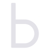 Numero Civico Lettera moderna '' b '' - 200 mm in bianco