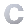 Numero Civico  ''c'' Acciaio inossidabile
