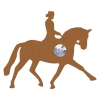 Pulsante campanello Dressurpferd Ruggine