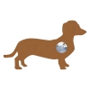 Pulsante campanello Hund ''Charly'' Ruggine