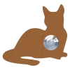 Pulsante campanello Katze ''Kitty'' Ruggine
