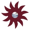 Pulsante campanello Sonne Rosso