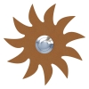 Pulsante campanello Sonne Ruggine