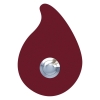 Pulsante campanello Tropfen Rosso
