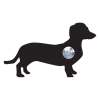 Pulsante campanello Hund ''Charly'' Nero