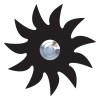 Pulsante campanello Sonne Nero
