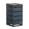 Box copri bidoni Kim per uno 120L in Antracite