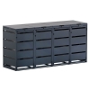 Box copri bidoni Kim per quattro 120L in Antracite
