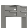 Sistema di cassette postali Rotterdam for Four in Grigio Metallizzato