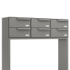 Sistema di cassette postali Rotterdam for Six H in Grigio Metallizzato